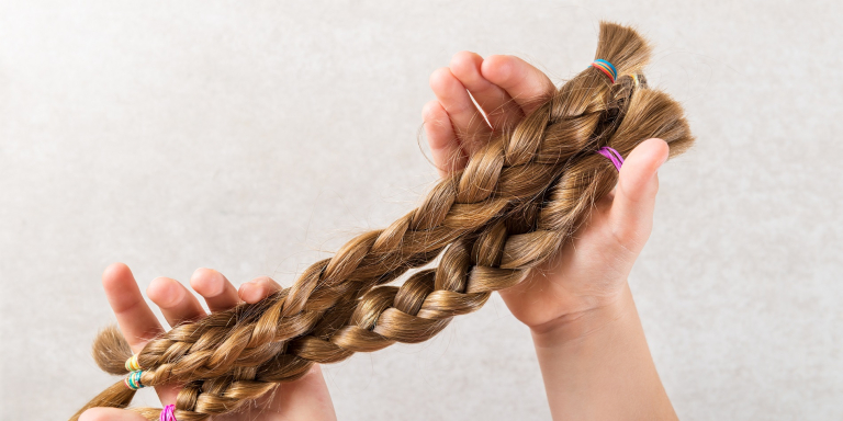 Kanker haar doneren vlecht 