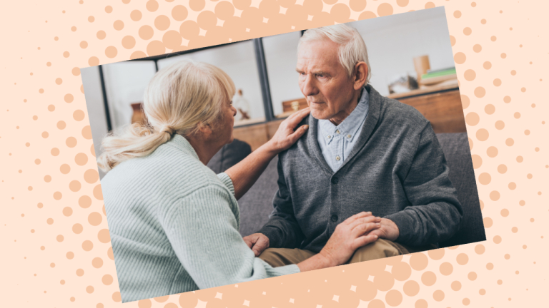 oudere man met Alzheimer